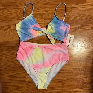 NWT Pat Pat tie-dye cut out One Piece Swimsuit size L